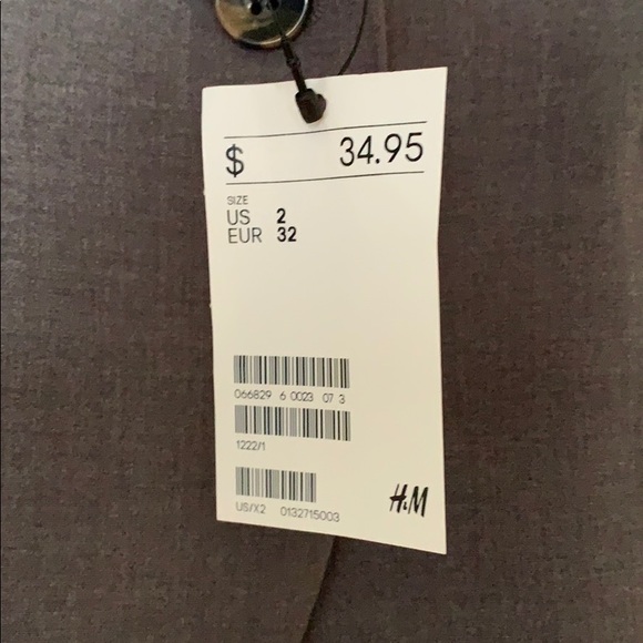H&M grey blazer NWT - Picture 2 of 5